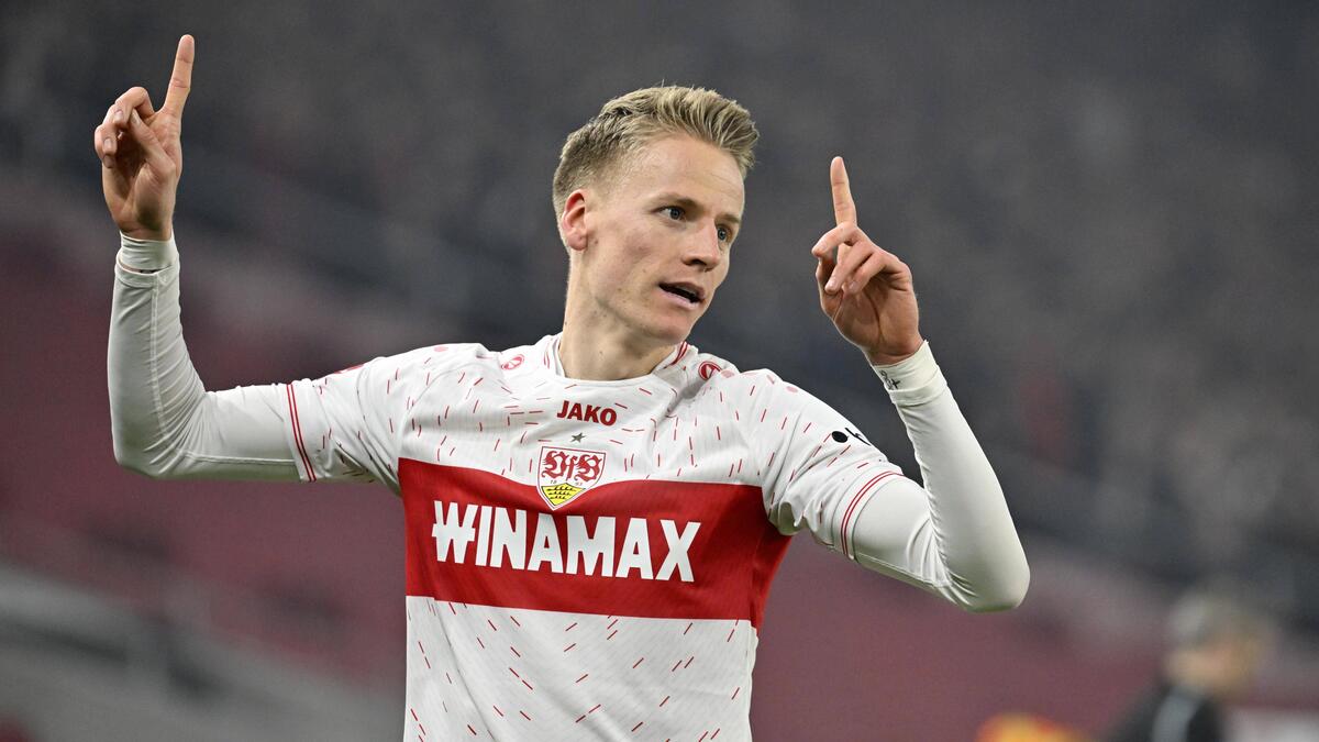 Chris Führich vom VfB Stuttgart steht wohl beim FC Bayern hoch im Kurs