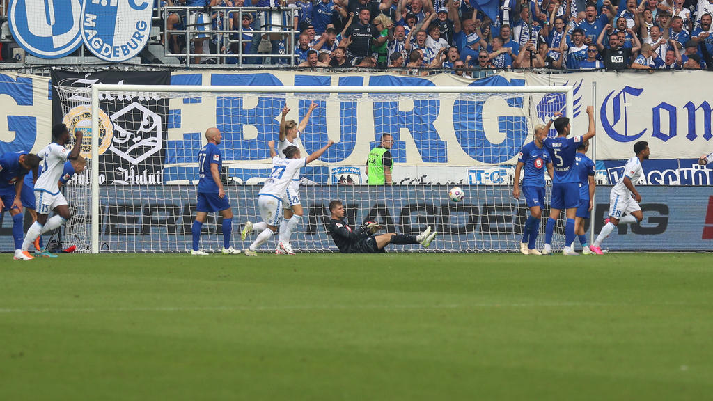 Der 1. FC Magdeburg hat Hertha BSC niedergerungen Der 1. FC Magdeburg hat Hertha BSC niedergerungen