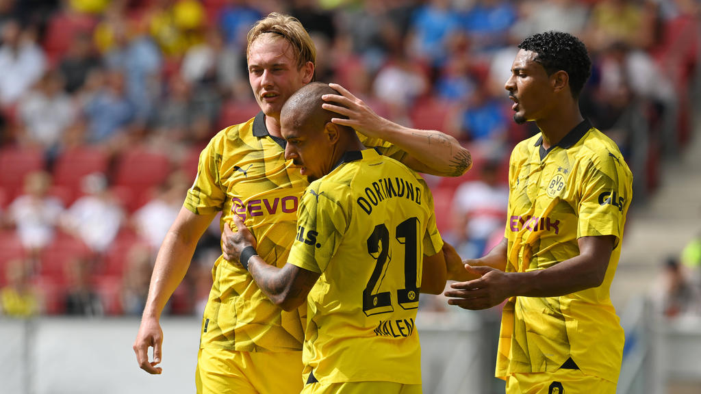 Donyell Malen (m.) blüht beim BVB auf Donyell Malen (m.) blüht beim BVB auf