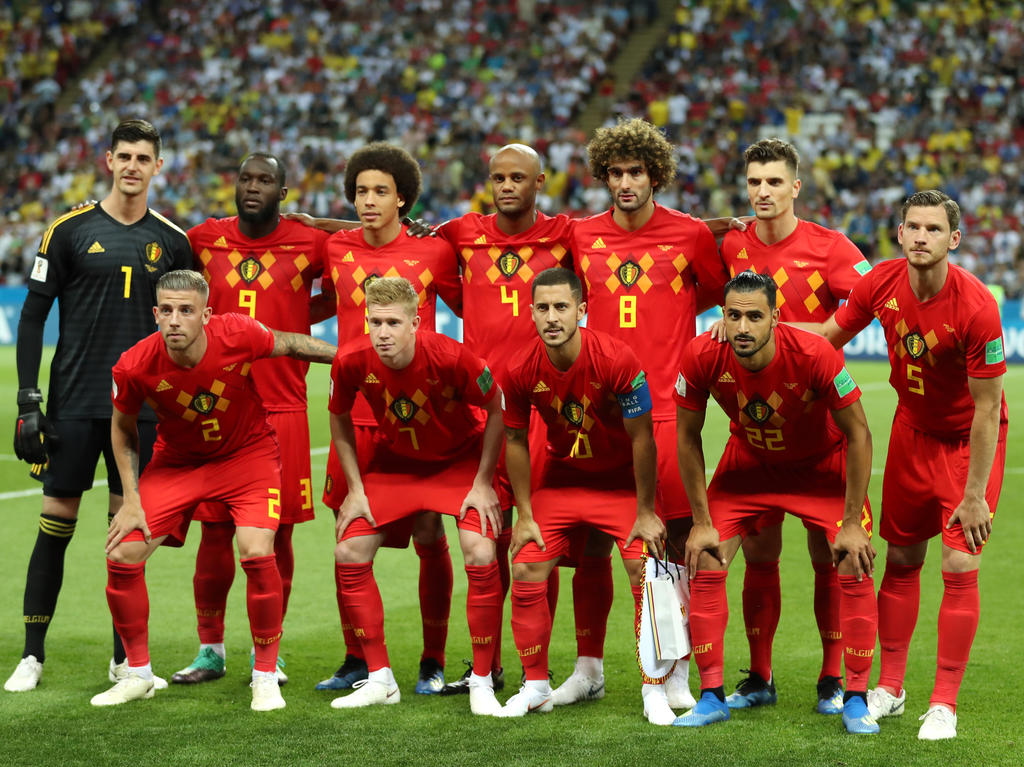El once inicial de Bélgica ante Brasil. (Foto: Getty)