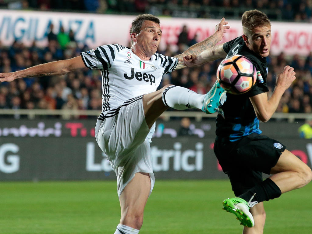 Mario Mandžukić (l.) und Juventus kamen nicht über ein Remis hinaus