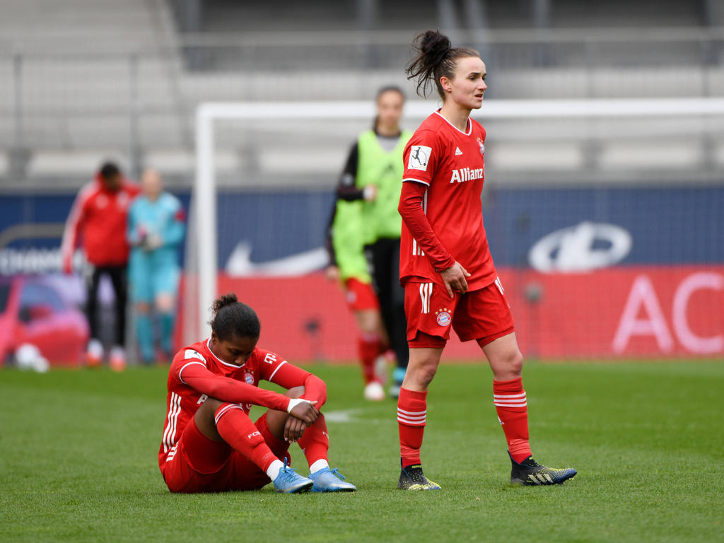 Enttäuschung beim Frauenteam des FC Bayern München