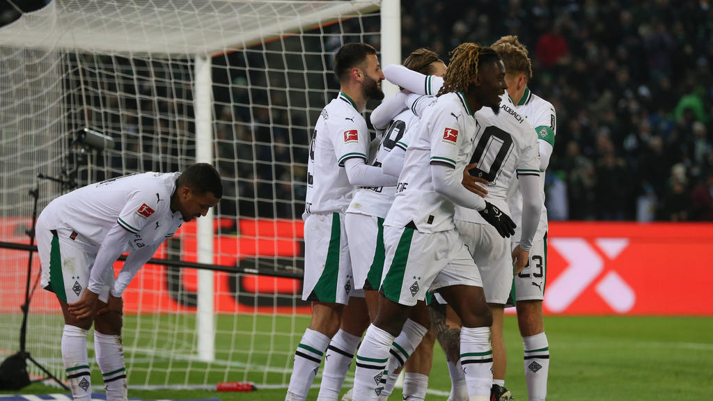 Borussia Mönchengladbach bejubelt einen Heimsieg