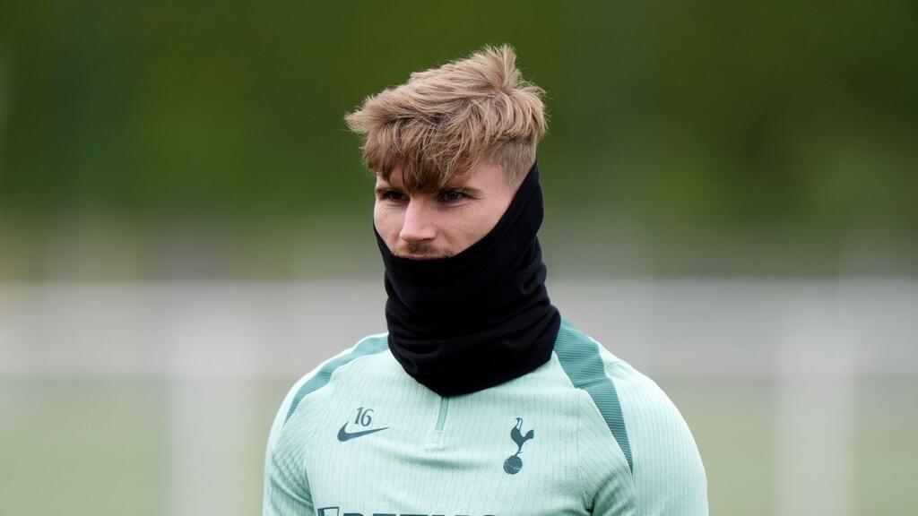 Timo Werner beim Training von Tottenham Timo Werner beim Training von Tottenham
