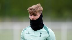 Timo Werner beim Training von Tottenham