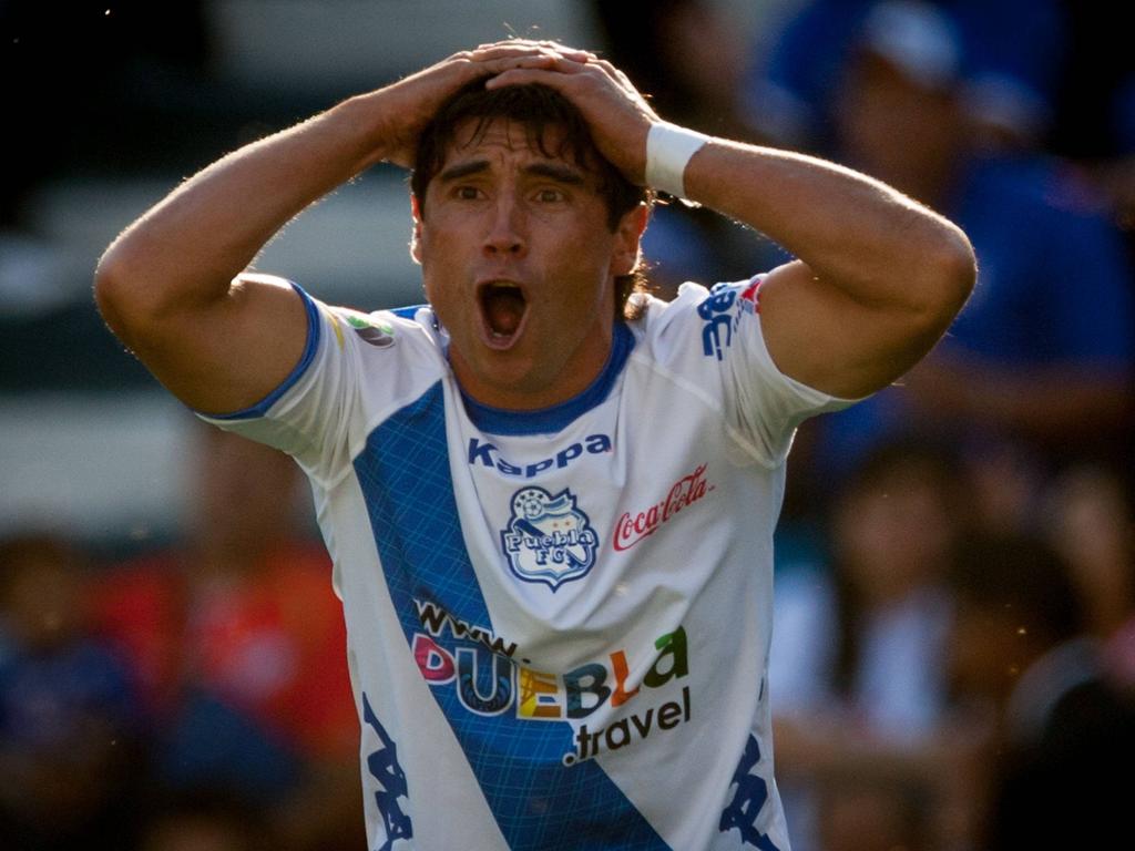 Matías Alustiza destacó en la victoria del Puebla FC con un doblete. (Foto: Imago)