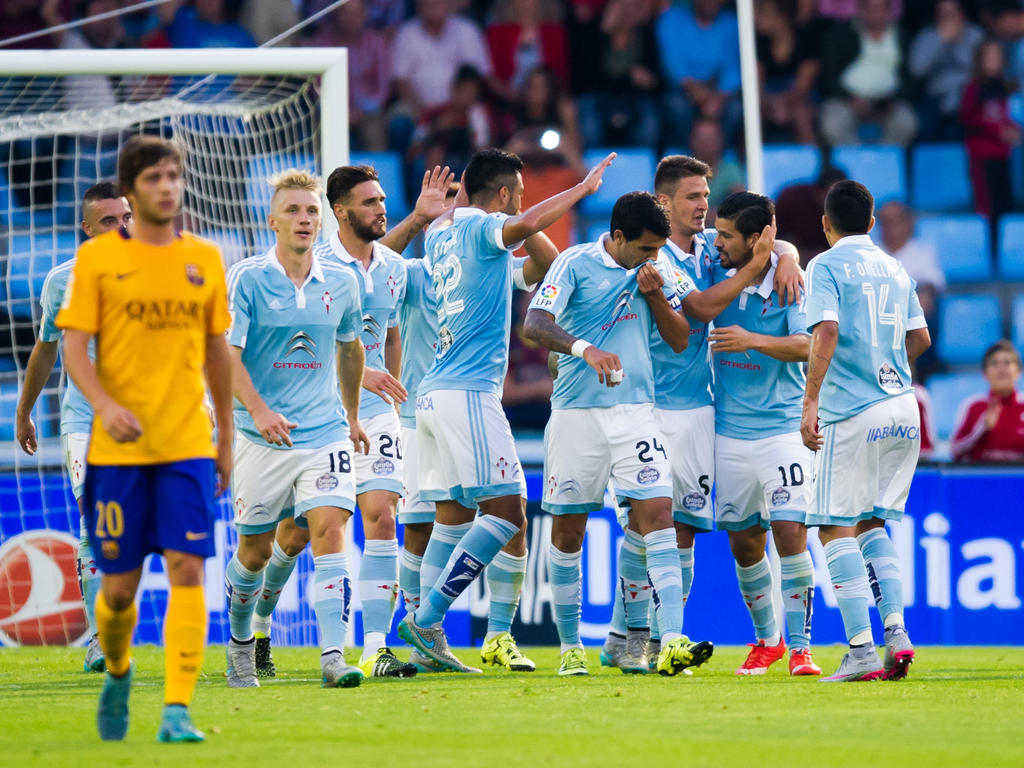 Ya en la primera parte, el equipo de Vigo dejó muy herido al Barça. (Foto: Getty)