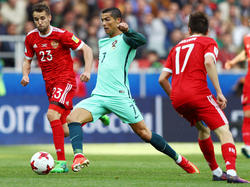 Ronaldo hizo el único tanto del encuentro ante los rusos. (Foto: Getty)