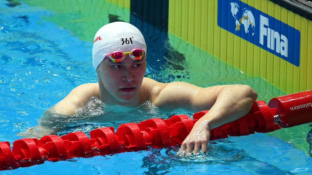 Sun Yang muss um seine Olympia-Teilnahme bangen Sun Yang muss um seine Olympia-Teilnahme bangen