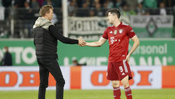 Verstehen sich schon nach wenigen Wochen: Julian Nagelsmann und Robert Lewandowski vom FC Bayern