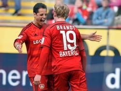 Julian Brandt und Javier Hernández sorgten für den Leverkusener Sieg
