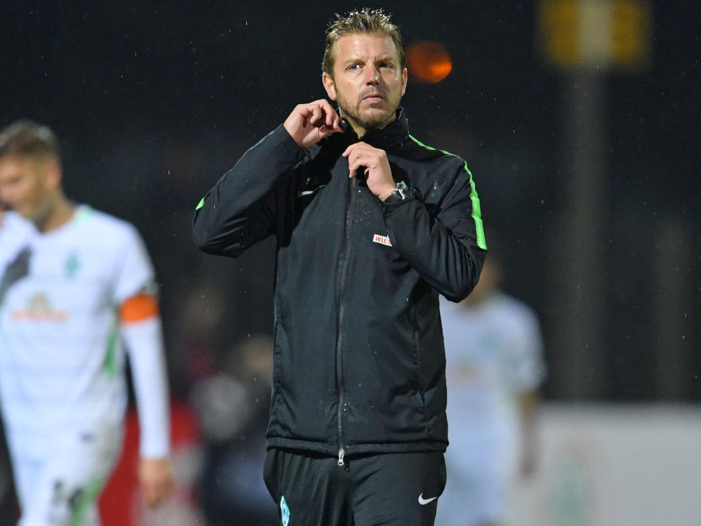 Werder Bremens Trainer Florian Kohfeldt macht eine Sieg-Ansage für das Spiel gegen Hannover 96 Werder Bremens Trainer Florian Kohfeldt macht eine Sieg-Ansage für das Spiel gegen Hannover 96