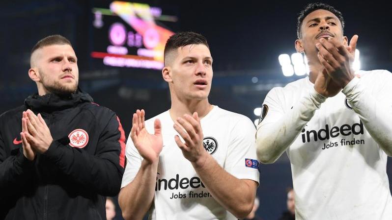 Eintrachts Büffelherde 2019: Ante Rebic, Luka Jovic und Sébastien Haller Eintrachts Büffelherde 2019: Ante Rebic, Luka Jovic und Sébastien Haller