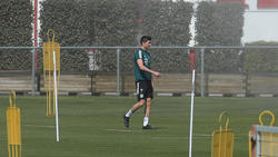 Robert Lewandowski musste das Training des FC Bayern abbrechen