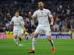 Karim Benzema heeft gescoord voor Real Madrid in het Champions League-duel met Malmö FF. (08.12.2015)