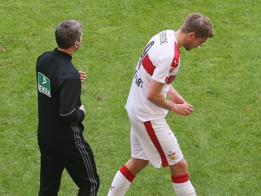 Simon Terodde fehlt dem VfB Stuttgart mit einem Nasenbeinbruch