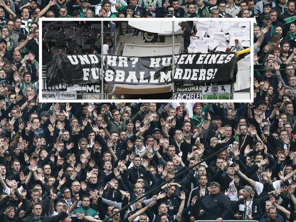 Der DFB ermittelt wegen dieses Banners, das gegen Dietmar Hopp gerichtet war