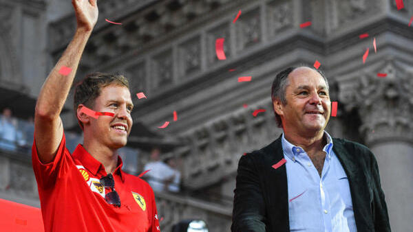 Gerhard Berger (r.) beim großen Ferrari-Event im September 2019 in Mailand Gerhard Berger (r.) beim großen Ferrari-Event im September 2019 in Mailand