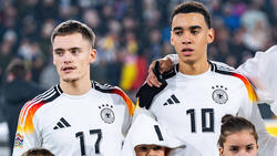 Florian Wirtz (l.) und Jamal Musiala spielen gemeinsam für das DFB-Team groß auf