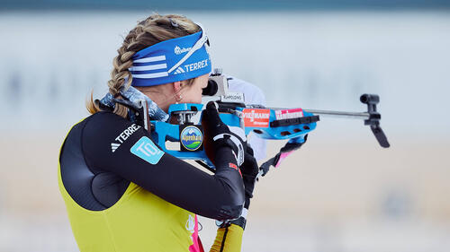 Franziska Preuß führt den Biathlon-Gesamtweltcup an