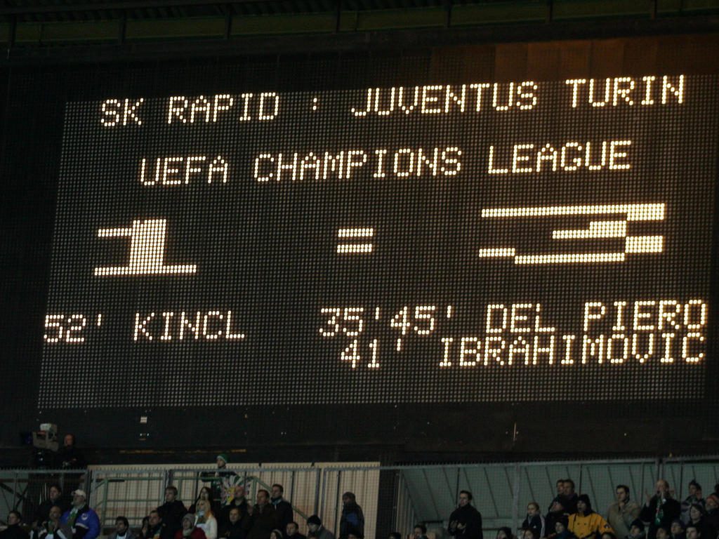 Zwischen Rapid und Juventus gab und gibt es sportliche Unterschiede