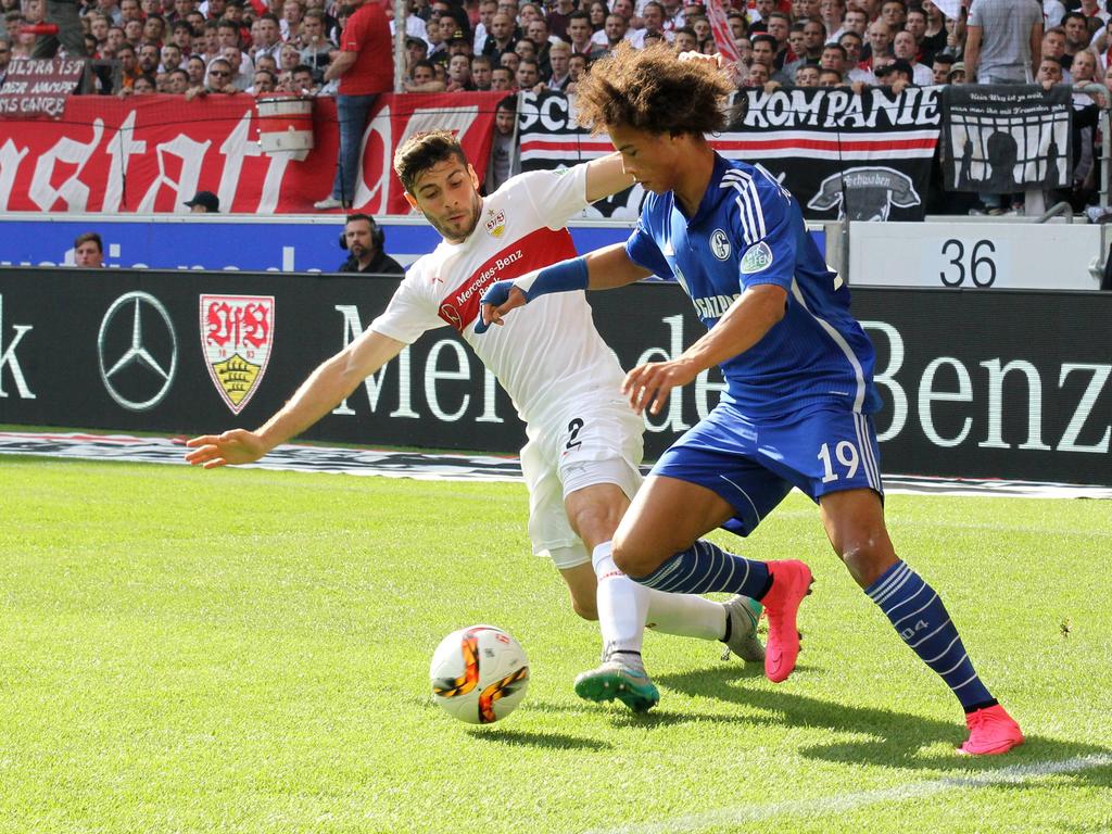 Leroy Sané (r.) war der Matchwinner für Schalke
