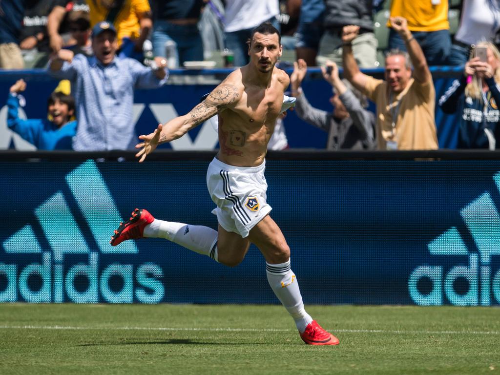 Zlatan Ibrahimovic hat seine Galaxy zum Derbysieg geschossen
