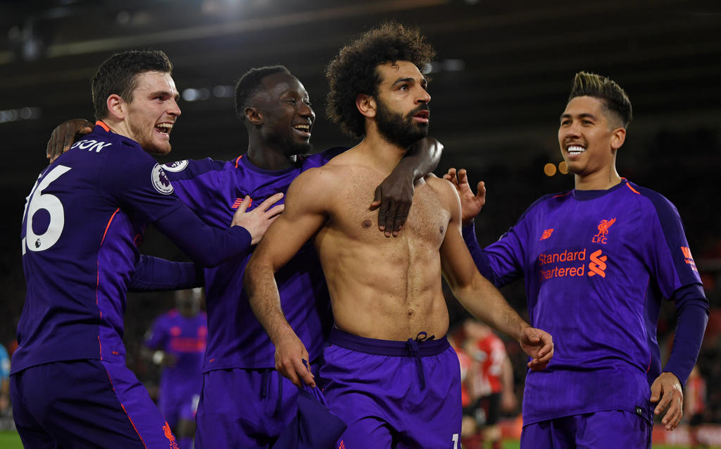 Mohamed Salah nach seinem Treffer gegen Southampton