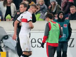 Simon Terodde verletzt sich im Bundesligaspiel gegen den FC Bayern München