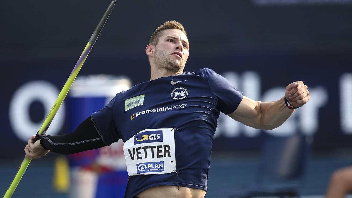 Vetter holt den deutschen Meistertitel im Speerwurf Vetter holt den deutschen Meistertitel im Speerwurf