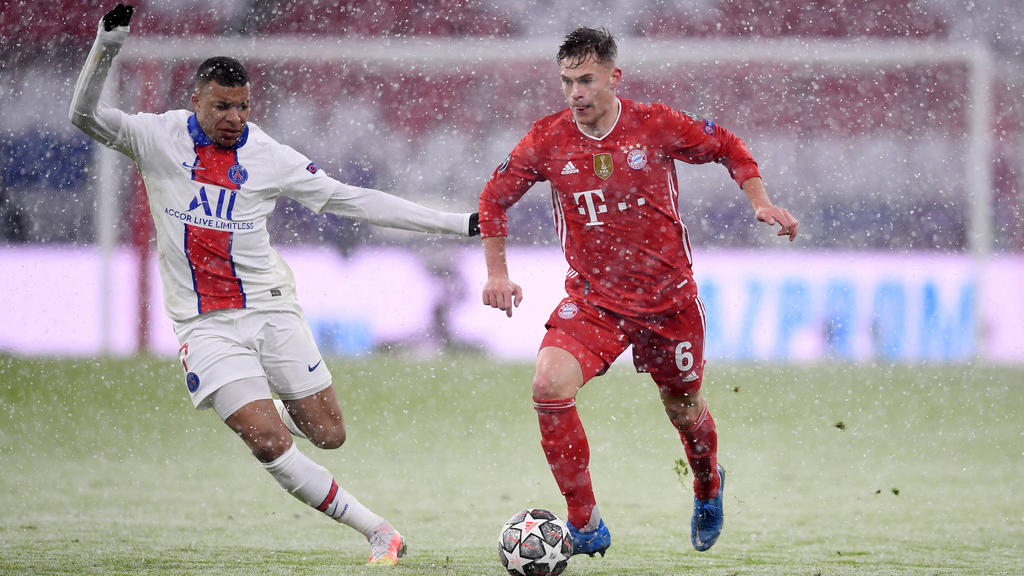 Joshua Kimmich (r.) vom FC Bayern war gegen PSG nicht frei von Fehlern