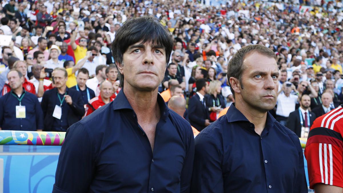 Joachim Löw (l.) und Hansi Flick (r.) wurden 2014 zusammen Weltmeister