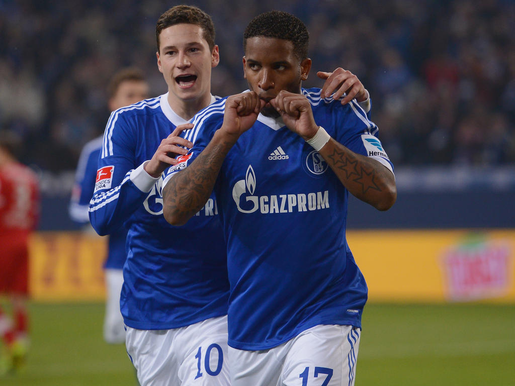Jefferson Farfan (r.) durfte auch im Testspiel gegen Frankfurt jubeln Jefferson Farfan (r.) durfte auch im Testspiel gegen Frankfurt jubeln