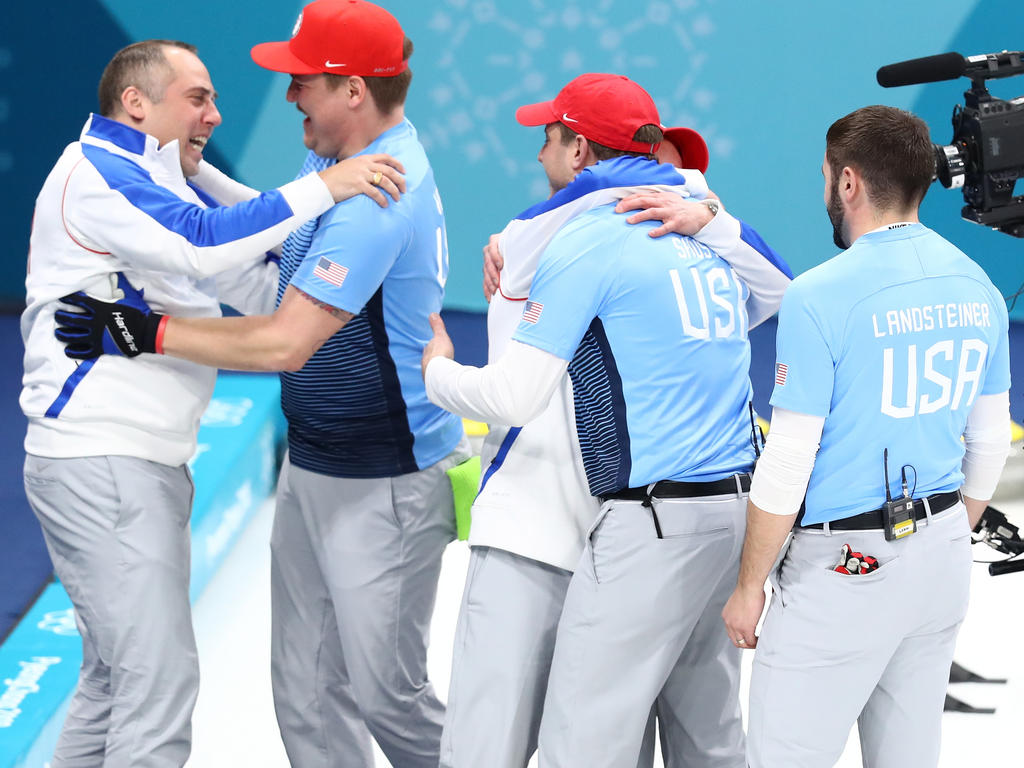 Großer Jubel beim Team USA nach dem Finalsieg gegen Schweden Großer Jubel beim Team USA nach dem Finalsieg gegen Schweden