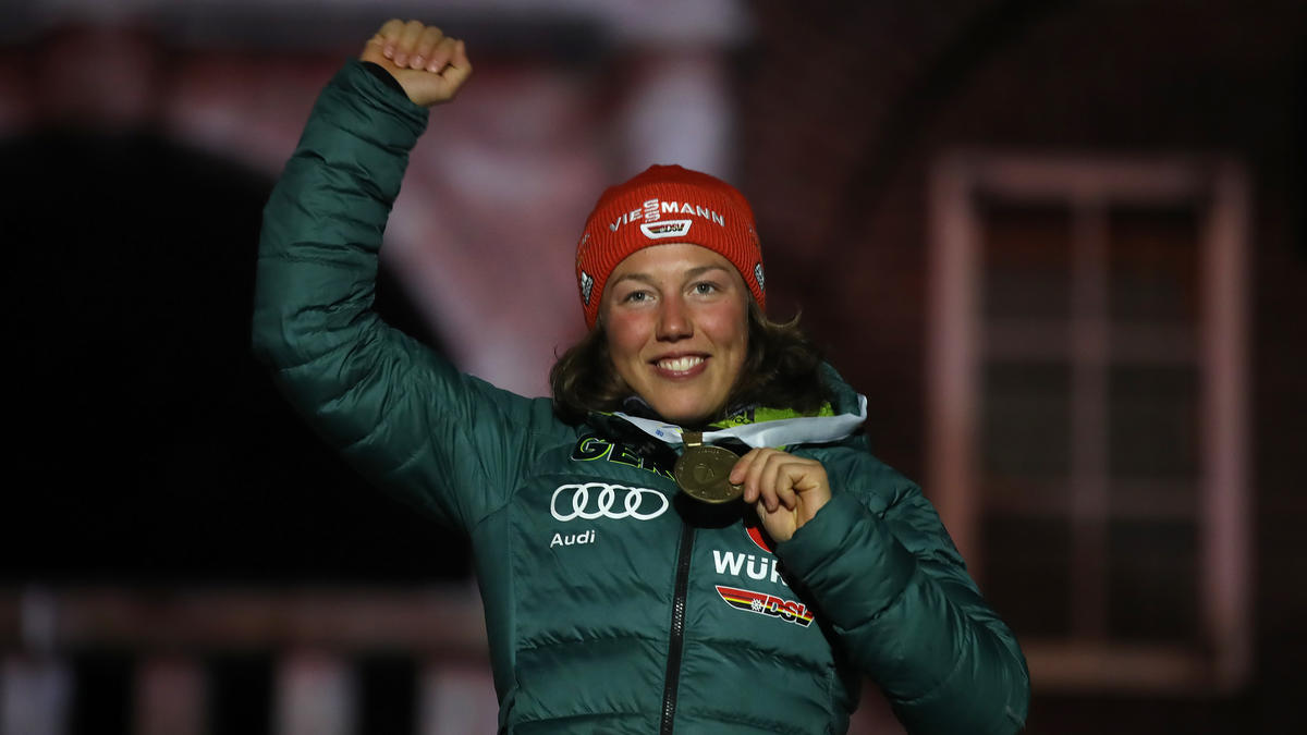 Kann es auch ohne Ski: Ex-Biathletin Laura Dahlmeier Kann es auch ohne Ski: Ex-Biathletin Laura Dahlmeier