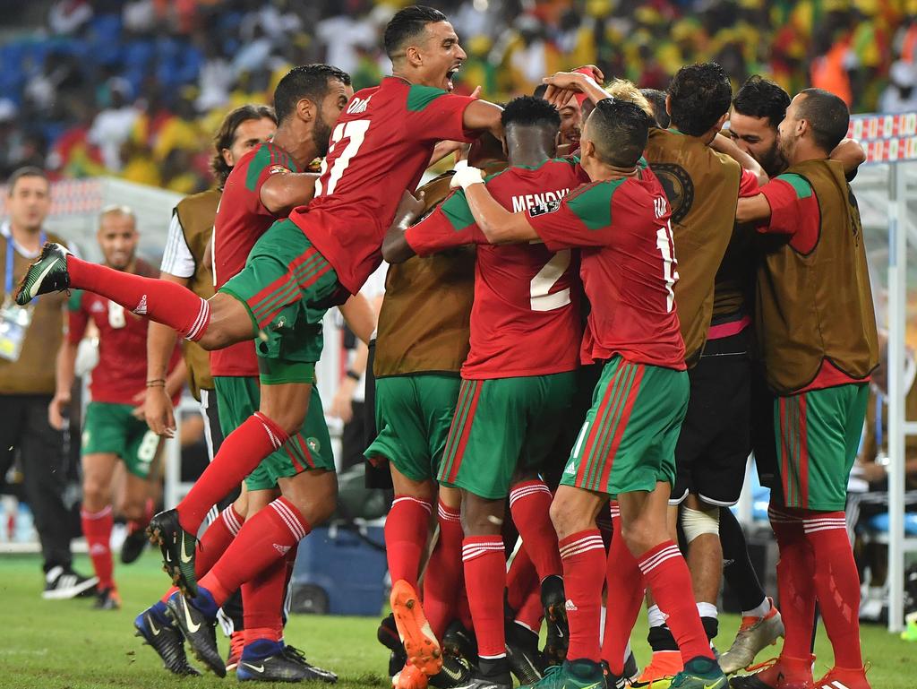 Alegría en Marruecos en su choque contra Togo. (Foto: Getty)