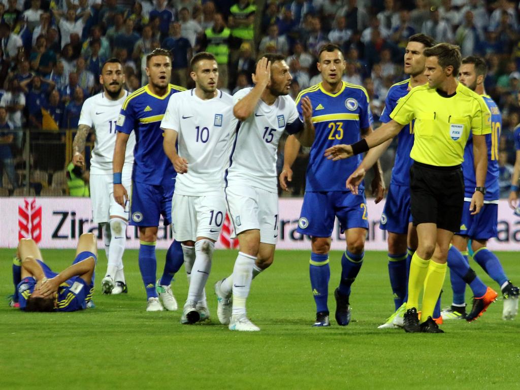 Heftige Eskalation in der WM-Quali zwischen Bosnien und Griechenland