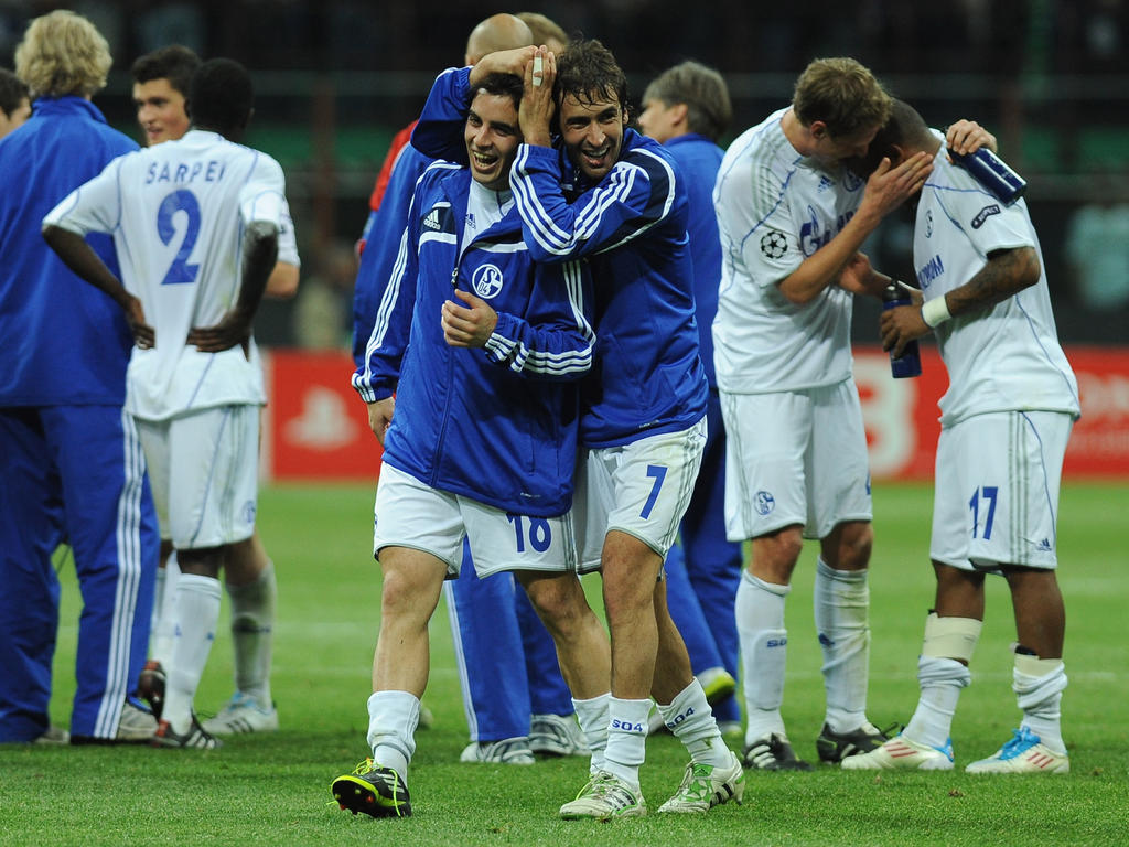 Schalke 04 gewann am 5. April 2011 mit 5:2 bei Inter Mailand