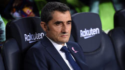 Valverde en el banquillo del FC Barcelona. (Foto: Getty)