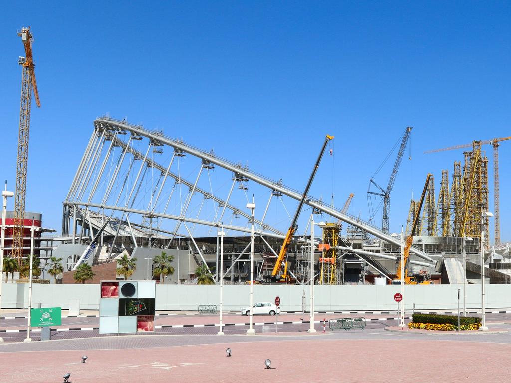 Der Bau der Stadien in Katar ist in vollem Gange