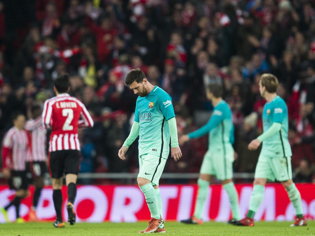 Auch Messi konnte gegen Bilbao am Ende nichts ausrichten