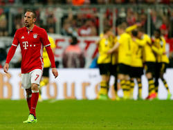 Ribery tras un gol del Dortmund (Foto: Getty)