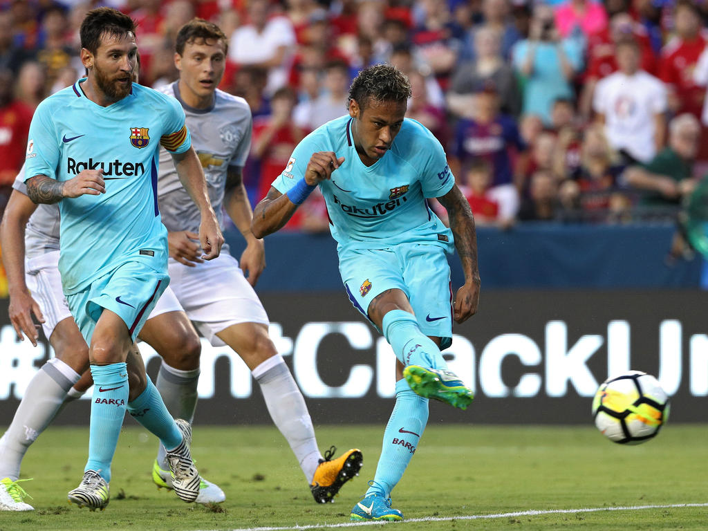 Neymar schoss Barcelona zum Sieg über Manchester United