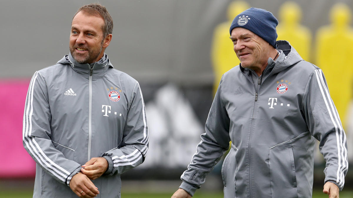 Hermann Gerland (re.) ist zur Zeit Co-Trainer beim FC Bayern Hermann Gerland (re.) ist zur Zeit Co-Trainer beim FC Bayern