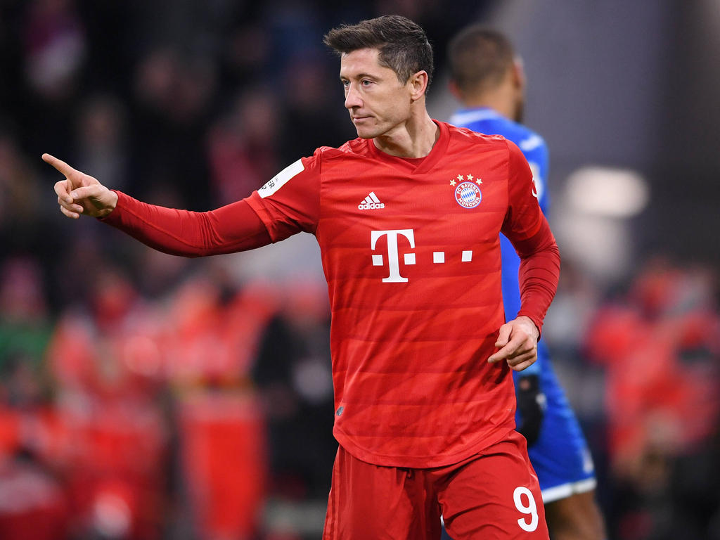 Robert Lewandowski erzielte zwei der vier Bayern-Treffer gegen Hoffenheim