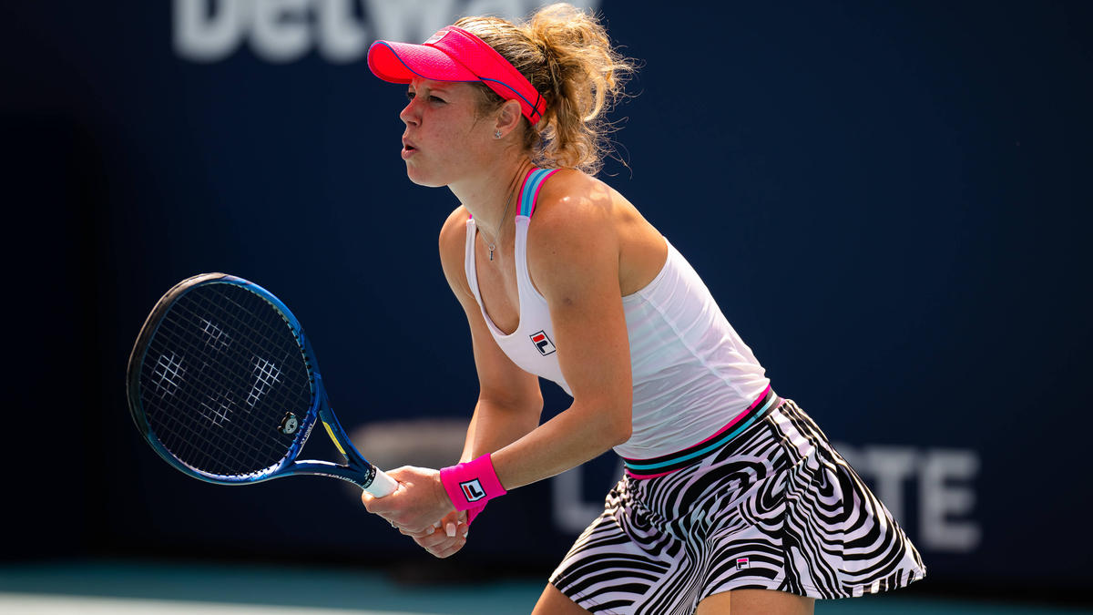 Im Einzel schon ausgeschieden, im Doppel in Miami noch dabei: Laura Siegemund