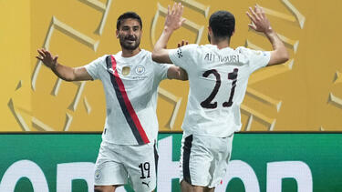 Ilkay Gündogan (l.) traf am Wochenende doppelt für ManCity