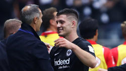 Adi Hütter (l.) folgte bei der Eintracht im Sommer auf Niko Kovac