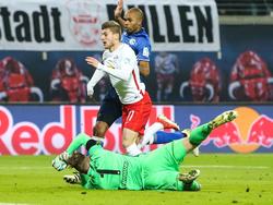 Timo Werner mit seiner Schwalbe gegen Schalke 04