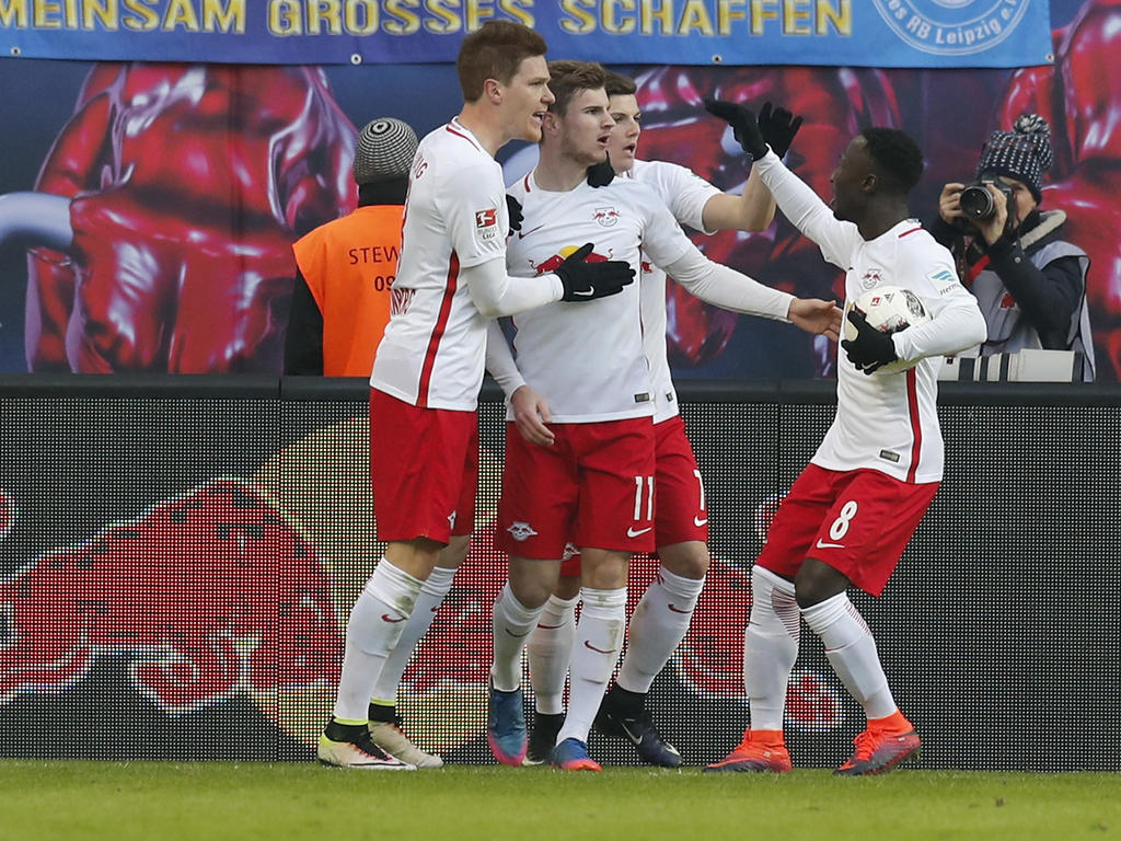 El Leipzig es capaz de seguirle el ritmo al Bayern a base de triunfos. (Foto: Getty)